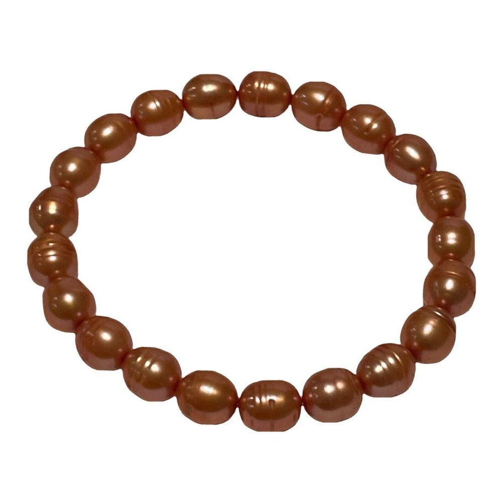pink Fresh water pearl stretch beaded bracelet